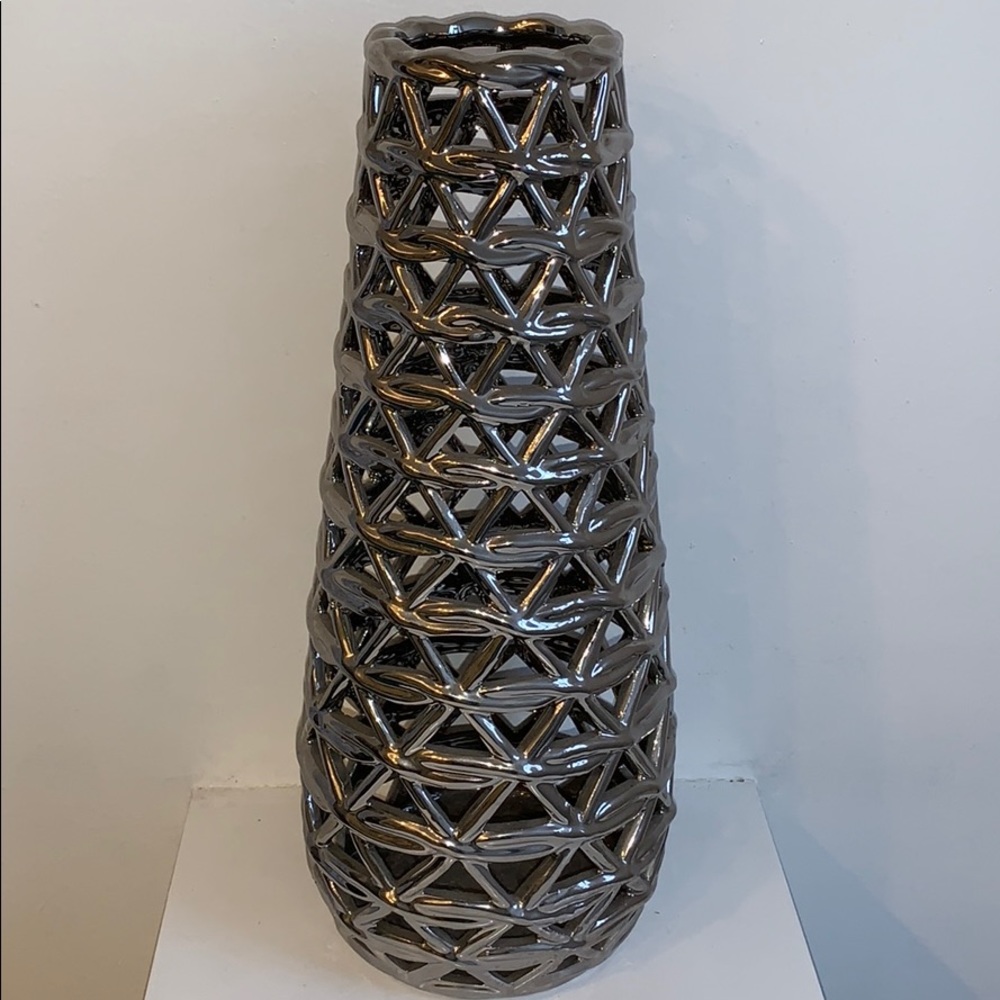 Home silver color  Vase